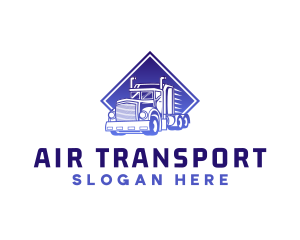 Truck Transport Vehicle logo design