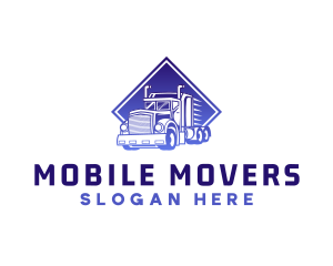 Truck Transport Vehicle logo design