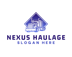 Truck Transport Vehicle logo design