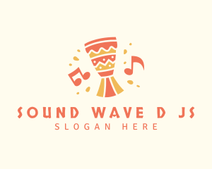 African Drum Sound logo design