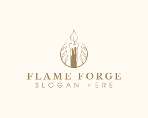 Scented Candle Wax logo design