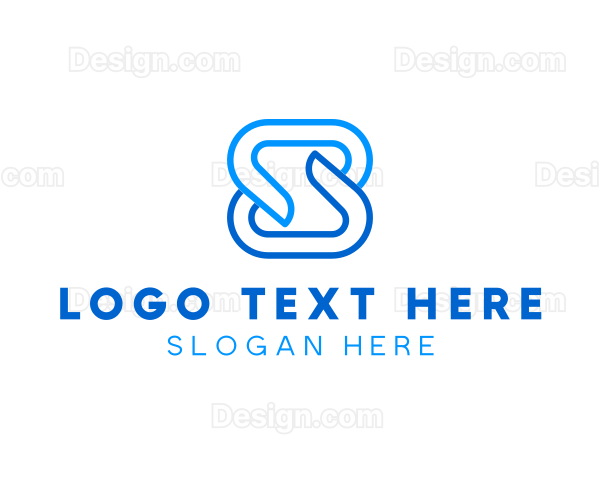 Loop Stroke Letter S Logo