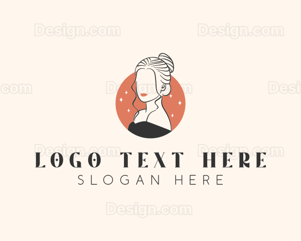 Elegant Female Hair Beauty Logo