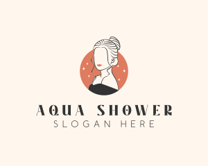 Female Hair Beauty logo design