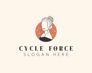 Female Hair Beauty logo design