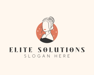 Female Hair Beauty logo design