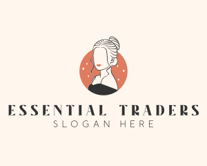 Female Hair Beauty logo design