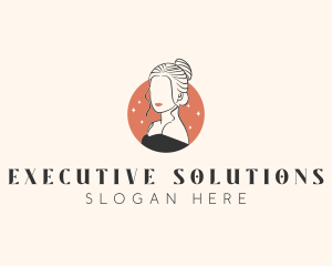 Female Hair Beauty logo design