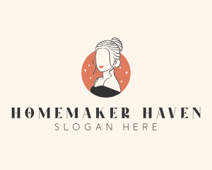 Female Hair Beauty logo design