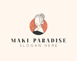 Female Hair Beauty logo design