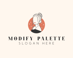 Female Hair Beauty logo design