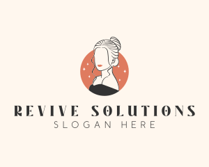 Female Hair Beauty logo design