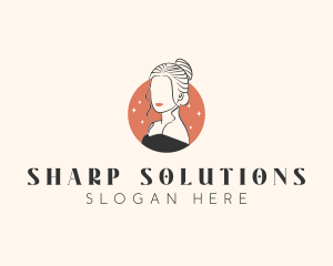 Female Hair Beauty logo design