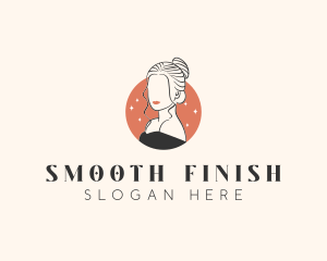 Female Hair Beauty logo design