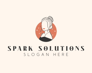 Female Hair Beauty logo design