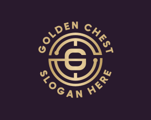 Golden Crypto Letter G logo design