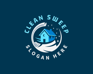 Cleaning Broom Sweeping logo