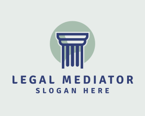 Modern Legal Pillar logo design