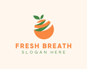 Orange Fruit Peel logo design