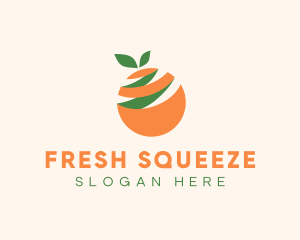 Orange Fruit Peel logo design