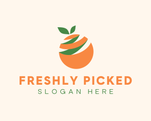 Orange Fruit Peel logo design