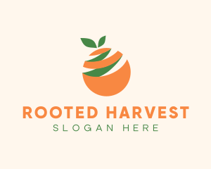 Orange Fruit Peel logo design