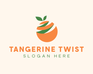 Orange Fruit Peel logo design