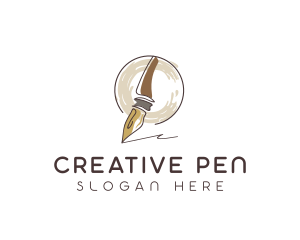 Calligraphy Signature Pen logo design