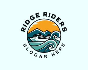 Ocean Cruise Ship logo design