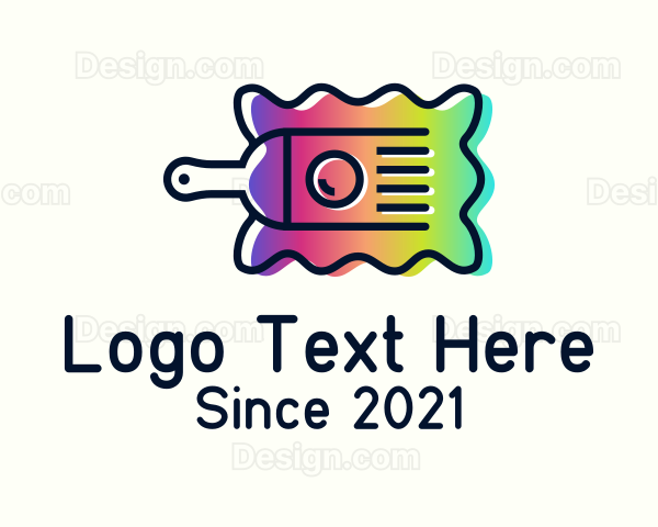 Colorful Painting Brush Logo