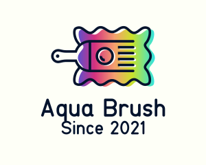 Colorful Painting Brush logo design