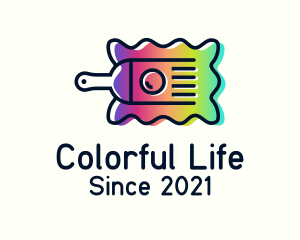 Colorful Painting Brush logo design