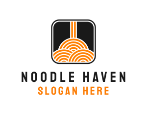 Asian Noodles Food  logo design