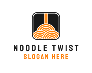 Asian Noodles Food  logo design