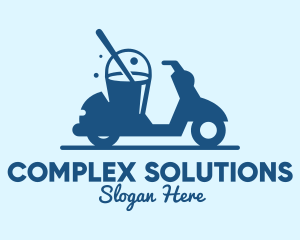 Mobile Cleaning Scooter Wash logo design