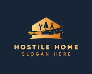 Gradient Home Builder logo design