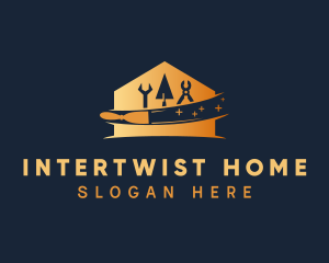 Gradient Home Builder logo design