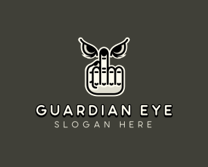 Eye Middle Finger logo design