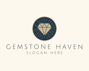 Hipster Diamond Gem logo design