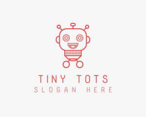 Toddler Robot Kids Toys logo design