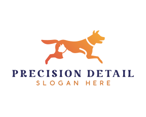 Cat Dog Veterinary Logo