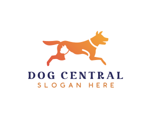 Cat Dog Veterinary logo design