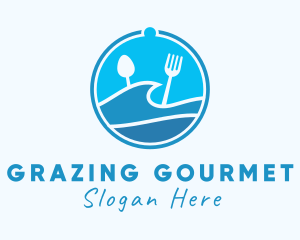 Beach Resort Restaurant logo design