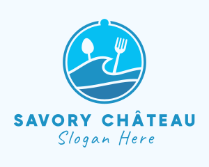 Beach Resort Restaurant logo design