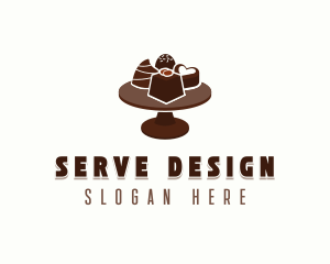 Chocolate Candies Pastry Logo