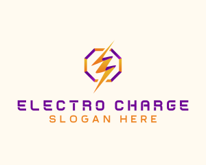 Lightning Power Bolt  logo design