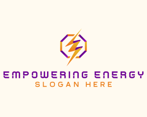 Lightning Power Bolt  logo design