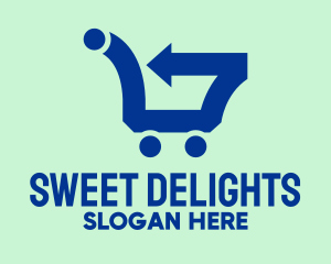 Fast Supermarket Cart  Logo