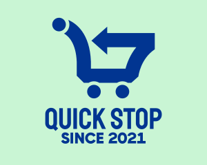 Fast Supermarket Cart  logo design