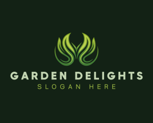 Leaf Garden Lawn logo design